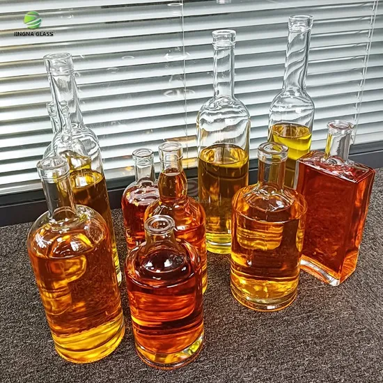 Stocked 300ml 700ml 1liter Empty Glass Bottle for Vodka Liquor Wine 