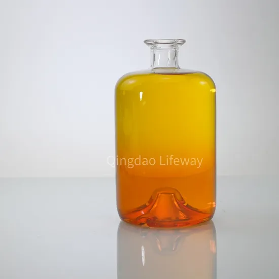 Factory Production 1000ml 700ml750ml Top Quality Glass Whisky Tequila Bourbon Vodka Rum Square Bottle with Cork 