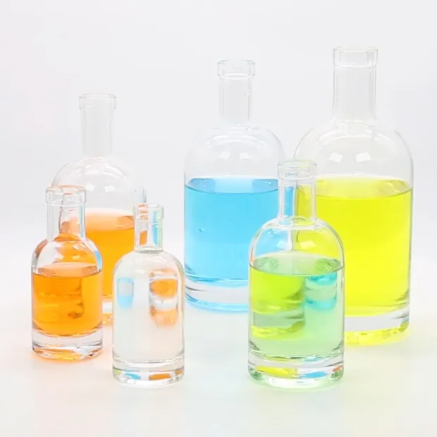 Whiskey Tequila Wine Glass Packaging Liquor Glass Skull Bottle with Cork 