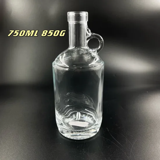 Hot Sale 700ml Skull Glass Bottle Empty Glass Wine Bottle for Vodka Tequlia Rum Gin Whisky 