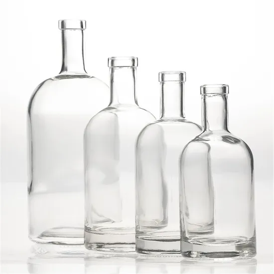 Factory Price Hot Sale Whisky Rum Brandy Tequlia Wine Glass Bottle with Caps 