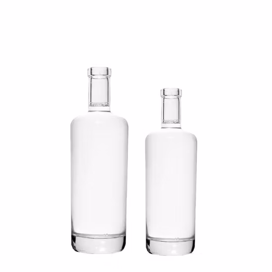 High Quality Super Flint Round Empty 750ml Vodka Whiskey Gin Brandy Tequila Rum Glass Bottles Glass Liquor Bottle