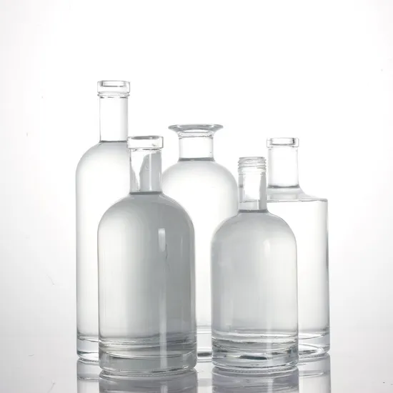 350ml 500ml 750ml Premium Heavy Extra Flint Decal Printing Black Rum Gin Vodka Whiskey Whisky Champagne Ice Empty Clear Mini Spirit Glass Bottle 