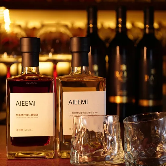 500ml Glass Wine Vodka Whiskey Fruit Wine Rum High