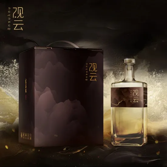 Factory Direct Sales 100ml 200ml 500ml Glass Wine Vodka Whiskey Fruit Wine Rum High