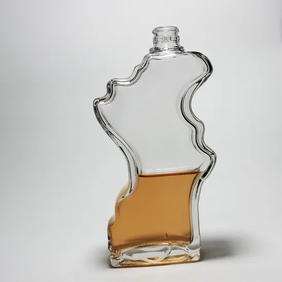 Excellent Custom Shape 500ml Tequlia Rum Whisky Spirit Gin Vodka Personalized Glass Liquor Special Unique Custom Glass Bottle 