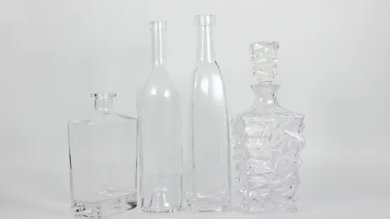 750ml Spring Buckle Super Flint High Quality Premium Luxury Glass Whisky Vodka Gin Rum Bespoke Customized Bottle 